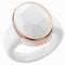 Oversized Oval Collection - Silicone Rings with Metal Frame