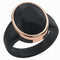 Oversized Oval Collection - Silicone Rings with Metal Frame