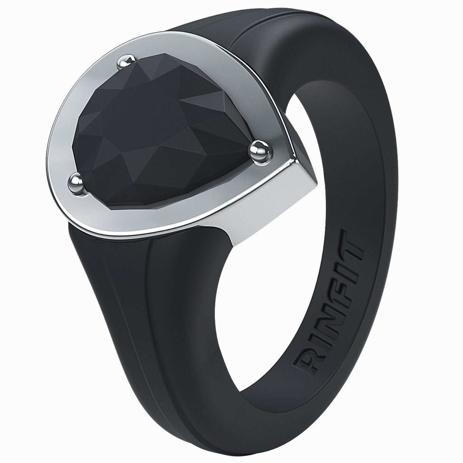 Pear Collection - Silicone Rings with Metal Frame - Patented Design