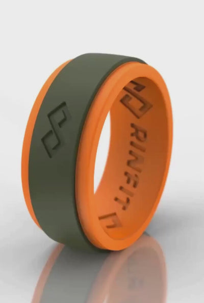 Men's Infinity Silicone Ring, Rinfit-Air. Comfortable & Durable Wedding Band.