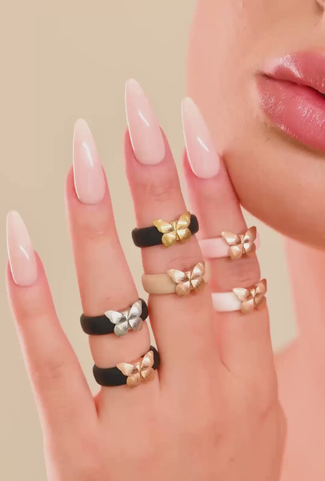 Rinfit Silicone Rings - Heart & Butterfly Collection - 2 Rings Set | Patented Design