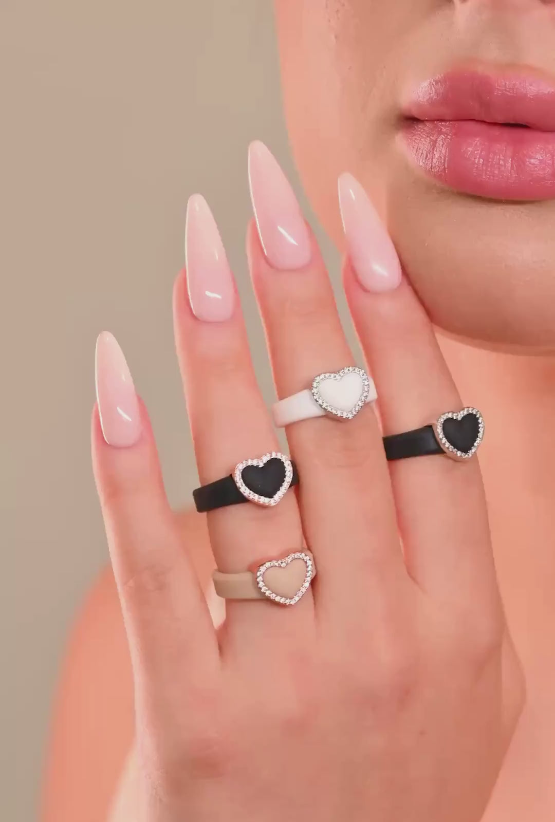 Rinfit Silicone Rings – Heart Collection- 2 Rings Set | U.S. Patented Design