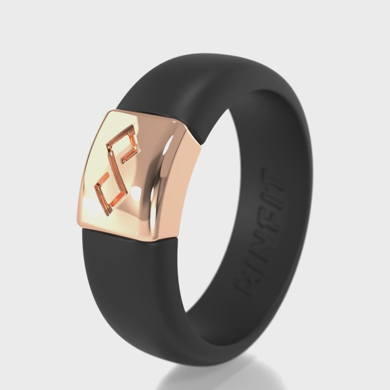 MetalInfinity Collection - Women's Silicone Rings with Metal - Patente