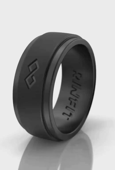 Silicone Ring for Men- Infinity Collection. US Design Patent