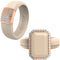 Silicone Rings Set with Metal & Emerald CZ Stone - US Patented Design