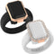 Emerald Silicone Rings with Metal Frame & CZ Stones - 2 Rings Set