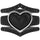Stackable 3-Piece Ring Set - Women's Silicone & Metal Frame Heart Collection