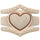 Stackable 3-Piece Ring Set - Women's Silicone & Metal Frame Heart Collection