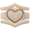 Stackable 3-Piece Ring Set - Women's Silicone & Metal Frame Heart Collection