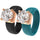Rinfit Silicone Ring – 7mm Round Solitaire CZ - 2 Rings Set | U.S. Patented Design - GlowStone Collection