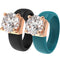 Rinfit Silicone Ring – 7mm Round Solitaire CZ - 2 Rings Set | U.S. Patented Design - GlowStone Collection