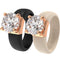 Rinfit Silicone Ring – 7mm Round Solitaire CZ - 2 Rings Set | U.S. Patented Design - GlowStone Collection