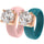 Rinfit Silicone Ring – 7mm Round Solitaire CZ - 2 Rings Set | U.S. Patented Design - GlowStone Collection