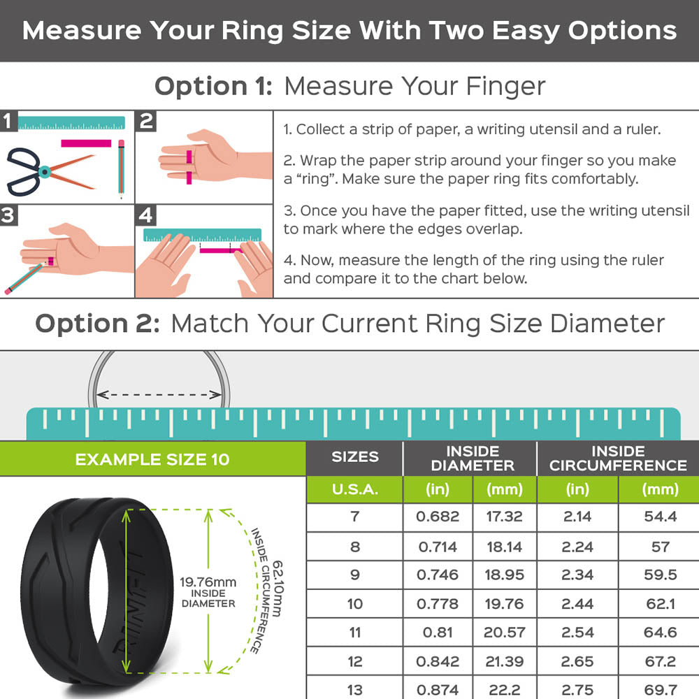 Men's 4Love Silicone Ring. Soft, Comfortable & Durable Wedding Band. High-Quality. US Design Patent