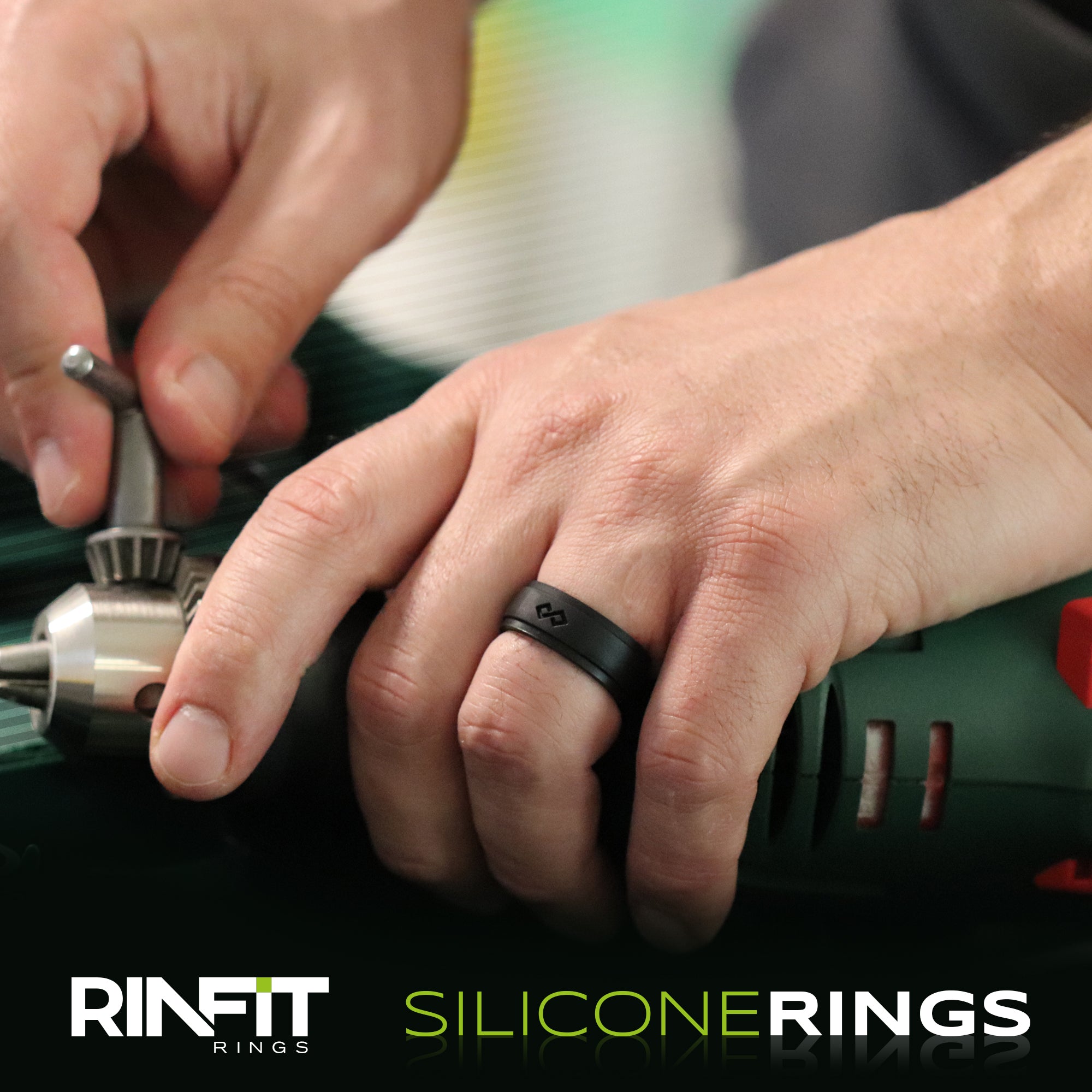 Silicone Ring for Men- Infinity Collection. US Design Patent