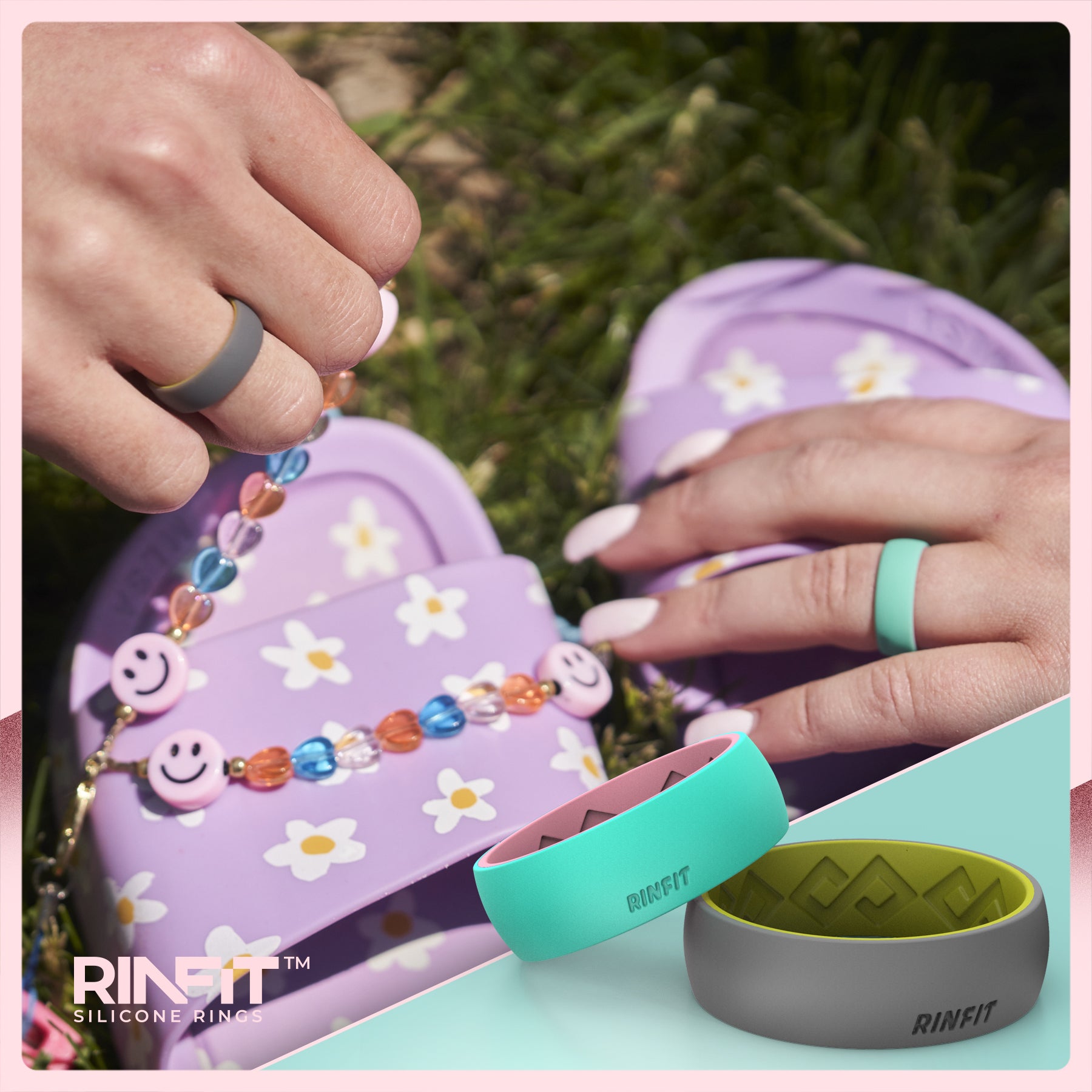 Silicone Rings for Women & Men - Two-tone Collection