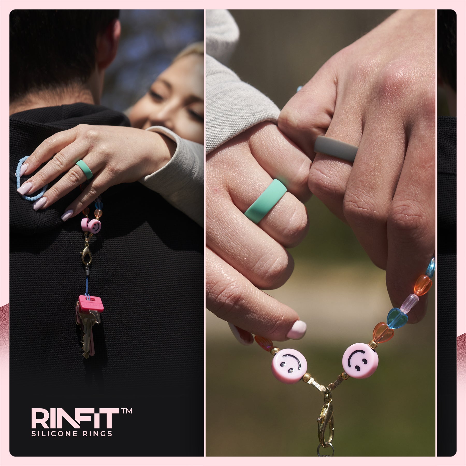 Silicone Rings for Women & Men - Two-tone Collection