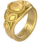 Gold rubber ladies wedding band by Rinfit