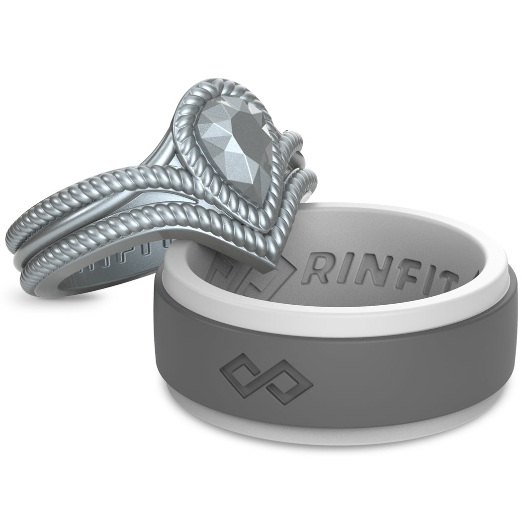 Trendy his in her wedding bands