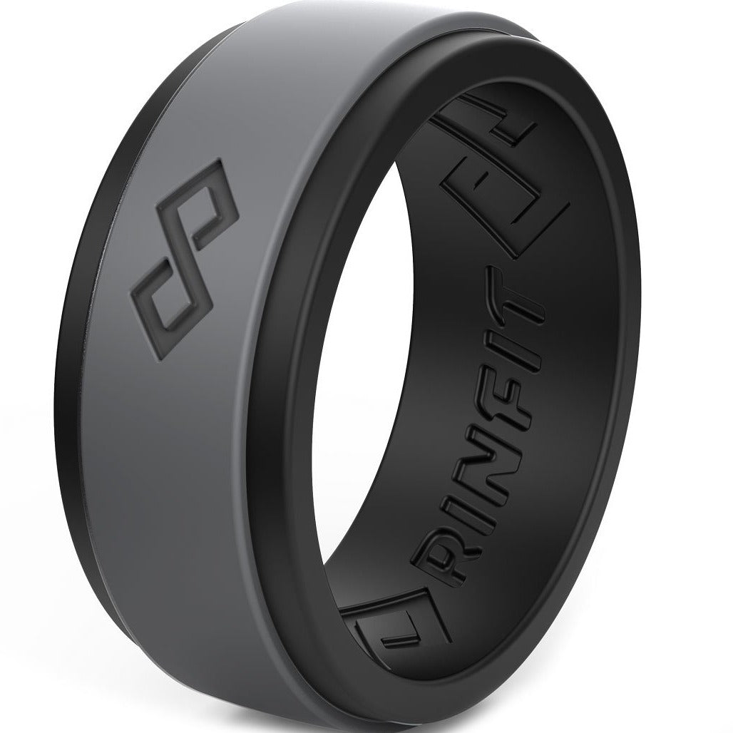Men's Infinity Silicone Ring, Rinfit-Air. Comfortable & Durable Wedding Band.