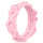 Pink silicone designed wedding band women