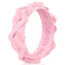 Pink silicone designed wedding band women