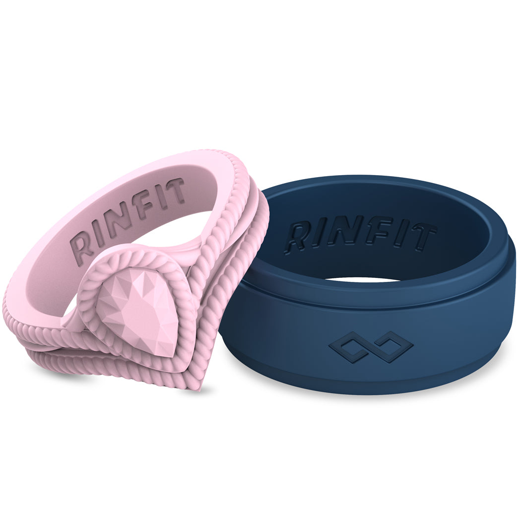 Unique Silicone wedding rings for lovely couples