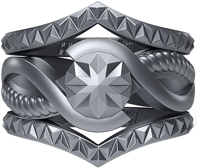 Rinfit Silicone Rings for Women - Round with 2 Stackable Rings
