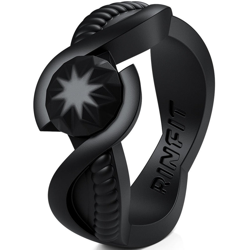 Round Engagement Ring Rinfit Silicone Rings For Women Men - Main Image