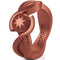 Copper rubber wedding rings for women
