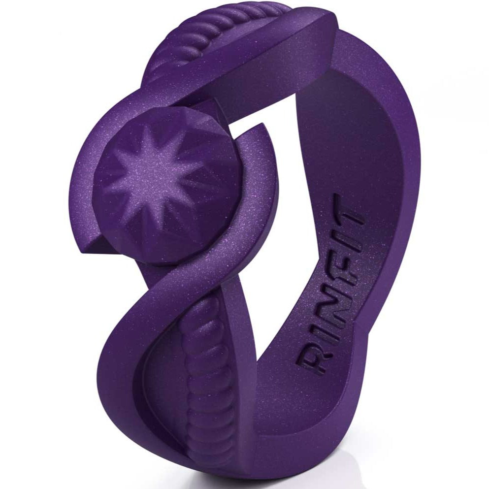 Dark Purple silicone engagement ring for women