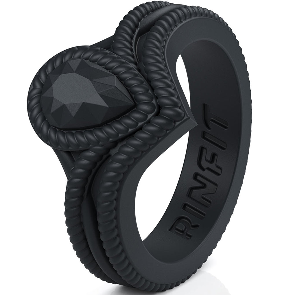 Titanium Steel Black Fashion Ring For Men/Women Finger Rings