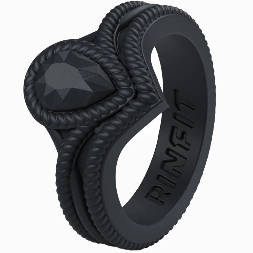 Titanium Steel Black Fashion Ring For Men/Women Finger Rings