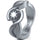 Silver wedding and band for women by Rinfit