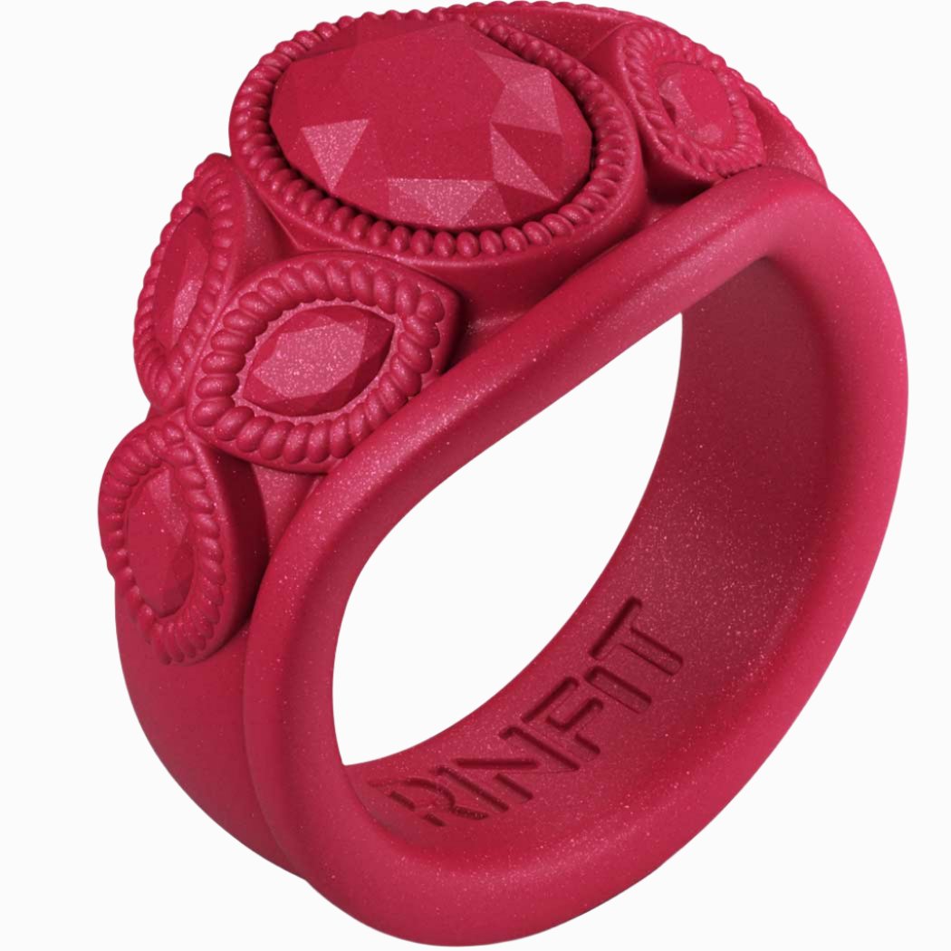 Women's wedding bands Rose Red by Rinfit